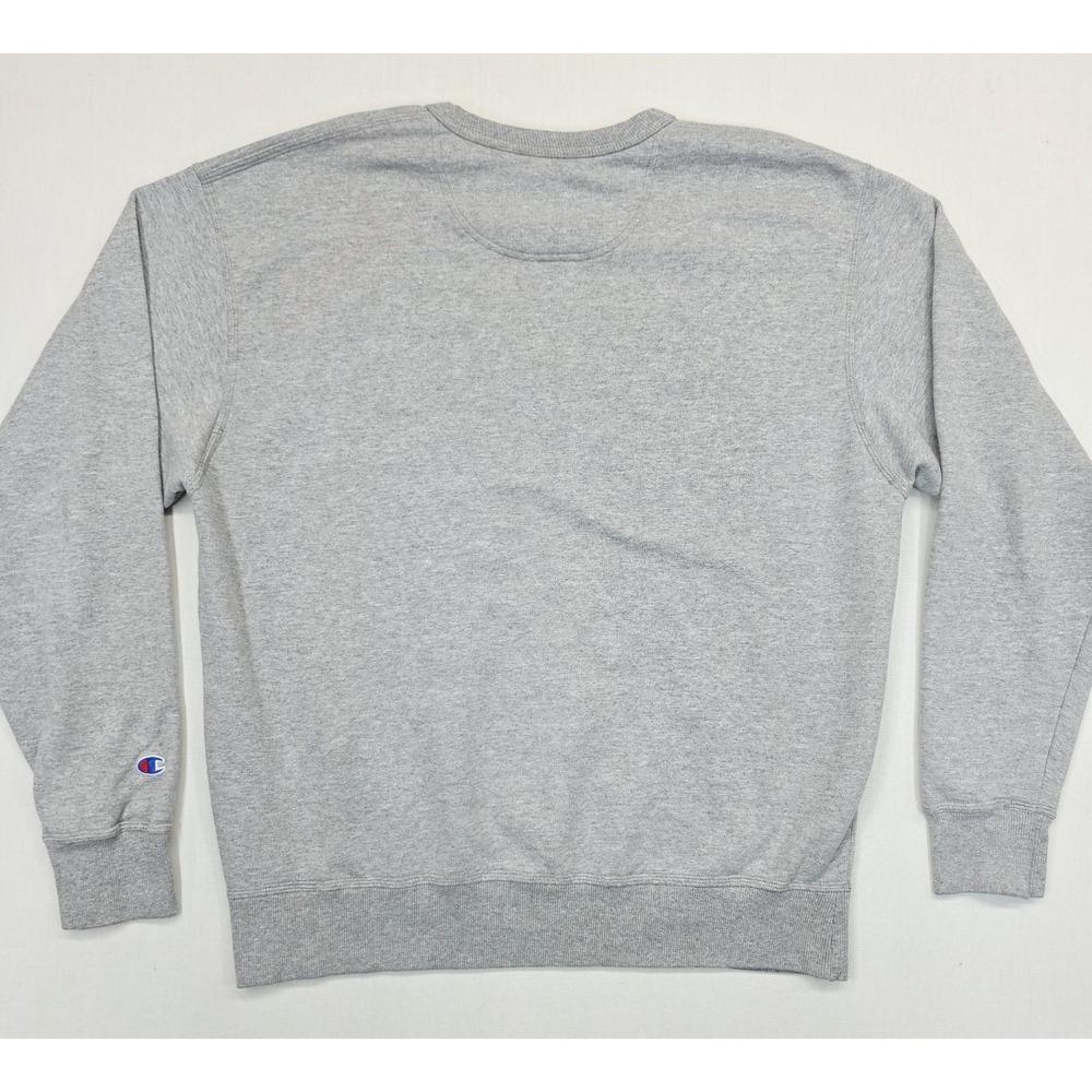 Champion Mens Crewneck Sweatshirt Gray Authentic Athleticwear Logo Large - Picture 8 of 8